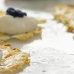 Grana padano chips with caviar