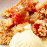 Rhubarb with crumble