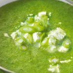 Spinach soup with feta