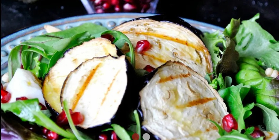 Grilled Eggplant Salad