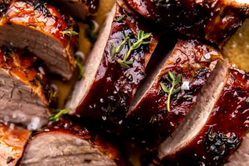 Grilled Pork Tenderloin with Balsamic Honey Glaze