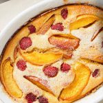 Peach and Raspberry Clafoutis