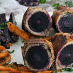 Pork Loin with Purple Carrot and Truffle Fries