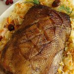 Roast Goose with Sweet-Sour Sauerkraut
