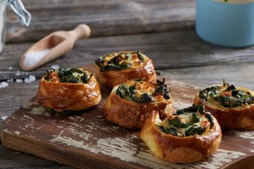 Spinach Puff Pastry Snails
