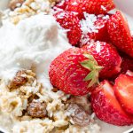 Coconut Granola with Strawberries