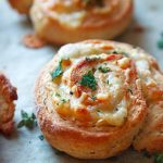 Snails with puff pastry, cheese, and herbs